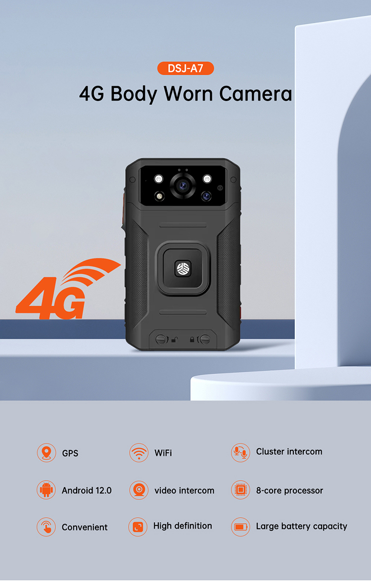 DSI-A7 4G Body Worn Camera with Live Streaming & GPS(pic1)